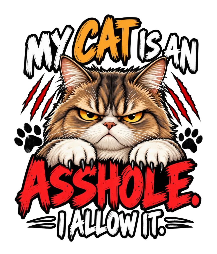 "Grumpy Cat Sticker Slogan" artwork preview