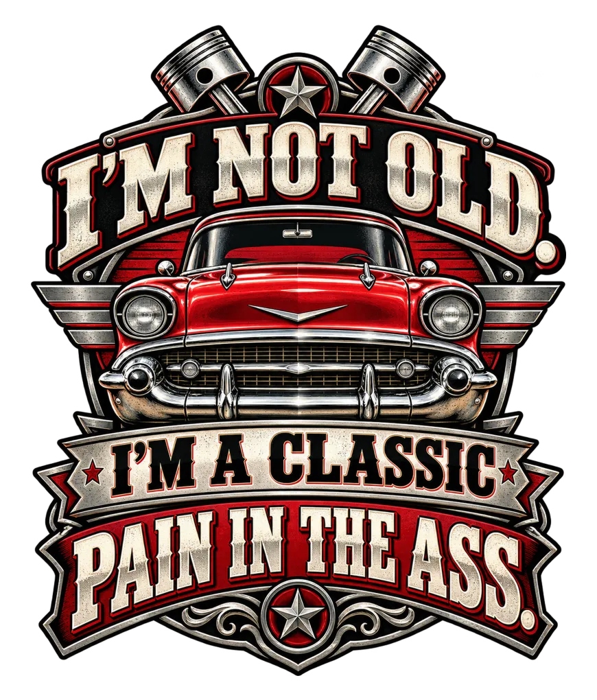 "I M Not Old Classic Car Crest" artwork preview