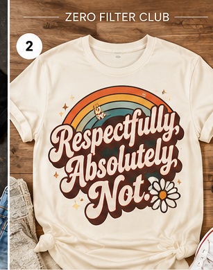 Respectfully Absolutely Not shirt concept