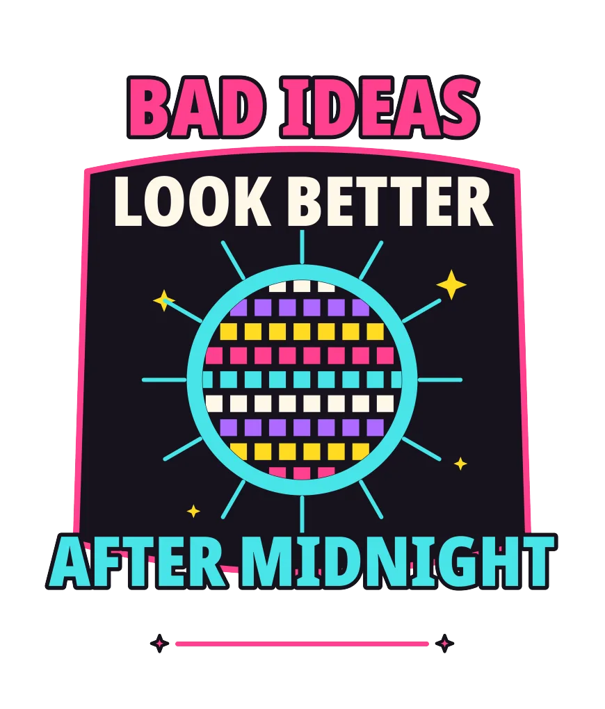 "Bad Ideas Look Better After Midnight" artwork preview