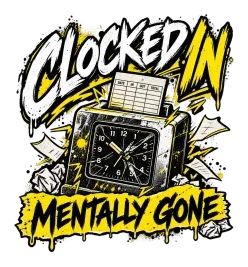 "Clocked In Mentally Gone" artwork preview